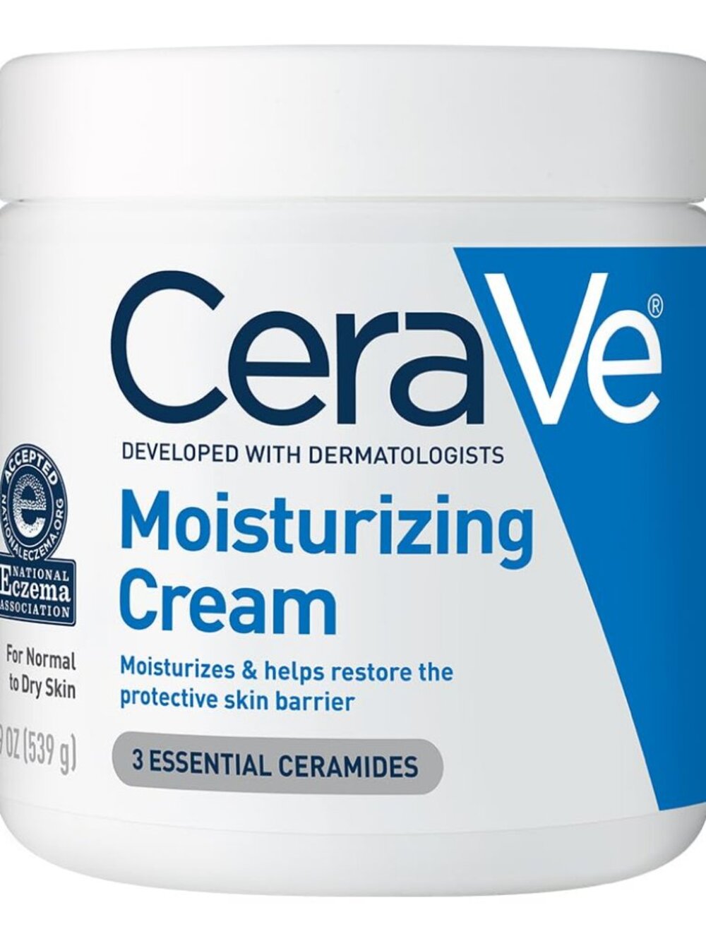 CeraVe Moisturizing Cream, Face & Body Moisturizer for Dry Skin, 19oz